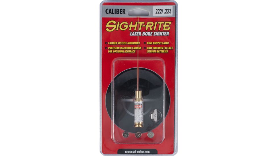 Ssi Sight-Rite Laser Bore Site 22 Lr Calibre Specific Brass Casings Laser 